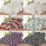 WHOLESALE 3 PCS PRINTED COMFORTER SET - BULK CASE WITH 6 UNIQUE DESIGNS