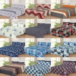 WHOLESALE 6 PCS PRINTED BEDSHEET SET (8000S) - BULK CASE WITH 12 UNIQUE DESIGNS