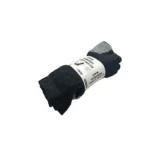 240 PAIRS CREW CUSHION HEAVY SOCKS BLACK/GREY (MS-027) SIZE (10-13) - Image 4