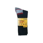 240 PAIRS CREW WORK SOCKS RED LINE BLACK/GREY SIZE (10-13) - Image 2