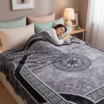 5KG Heavyweight Korean Embossed Blanket - Queen Size (200x240cm) - 2 Ply Thick Fleece for Ultimate Warmth (11.02 lbs) - Image 2