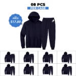 Unisex Premium Dark Navy TrackSuit – 8 PCS Case