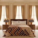 5KG Heavyweight Korean Embossed Blanket - Queen Size (200x240cm) - 2 Ply Thick Fleece for Ultimate Warmth (11.02 lbs)