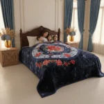 5KG Heavyweight Korean Embossed Blanket - Queen Size (200x240cm) - 2 Ply Thick Fleece for Ultimate Warmth (11.02 lbs) - Image 4
