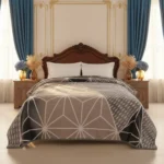 5KG Heavyweight Korean Embossed Blanket - Queen Size (200x240cm) - 2 Ply Thick Fleece for Ultimate Warmth (11.02 lbs)