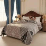 5KG Heavyweight Korean Embossed Blanket - Queen Size (200x240cm) - 2 Ply Thick Fleece for Ultimate Warmth (11.02 lbs) - Image 3