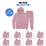 Unisex Premium Pink TrackSuit – 8 PCS Case