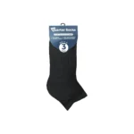 240 PAIRS CREW QUARTER SOCKS BLACK SIZE (10-13) - Image 2