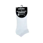240 PAIRS LOW CUT SOCKS ARCH SUPPORT WHITE (MS-029) SIZE (10-13) - Image 3