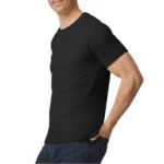 Soft Cotton Unisex T-Shirts Black – 72 PCS Assorted Sizes Wholesale Case - Image 4