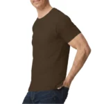 Soft Cotton Unisex T-Shirts Chocolate – 72 PCS Wholesale Case - Image 4