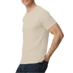 Soft Cotton Unisex T-Shirts Ecru – 72 PCS Wholesale Case - Image 4