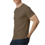 Soft Cotton Unisex T-Shirts Light Brown – 72 PCS Wholesale Case - Image 4