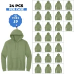 Unisex Premium Sage Hoodies – 24 PCS Case