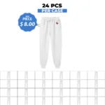 Unisex Premium Relaxed White Trouser  – 24 PCS Case
