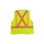 YELLOW MESH SAFETY VEST WITHOUT POCKET | 100 PCS WHOLESALE - Image 2