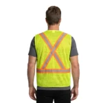 YELLOW MESH SAFETY VEST WITHOUT POCKET | 100 PCS WHOLESALE - Image 4