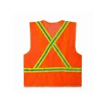 ORANGE MESH SAFETY VEST WITHOUT POCKET | 100 PCS WHOLESALE - Image 2