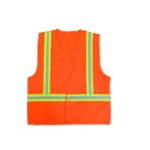 ORANGE TRICOAT SAFETY VEST WITHOUT POCKET | 100 PCS WHOLESALE