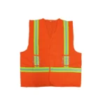ORANGE TRICOAT SAFETY VEST WITH POCKET | 100 PCS WHOLESALE